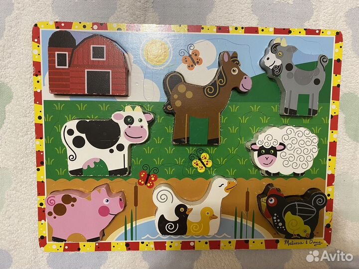 Детевянные пазлы сортеры