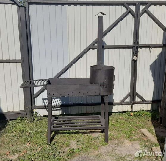 Мангал с печью под казан разборный