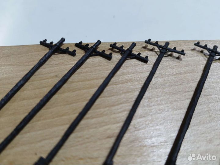 Железная дорога ho 1 87. Опоры, столбы