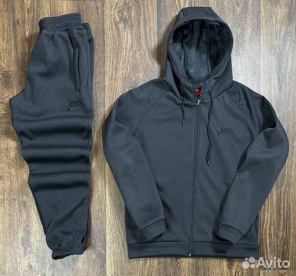 Костюм Nike на флисе худи и штаны