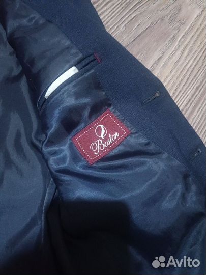 Пиджак школьный для мальчика, тёмно-синий 134 140