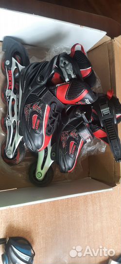 Роликовые коньки детские раздвижные 30-33р