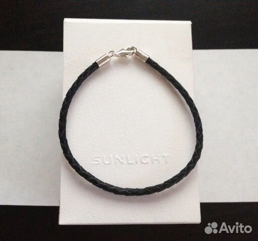 Новый браслет, серебро кожа