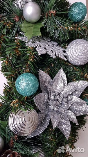 Новогодний венок d50см