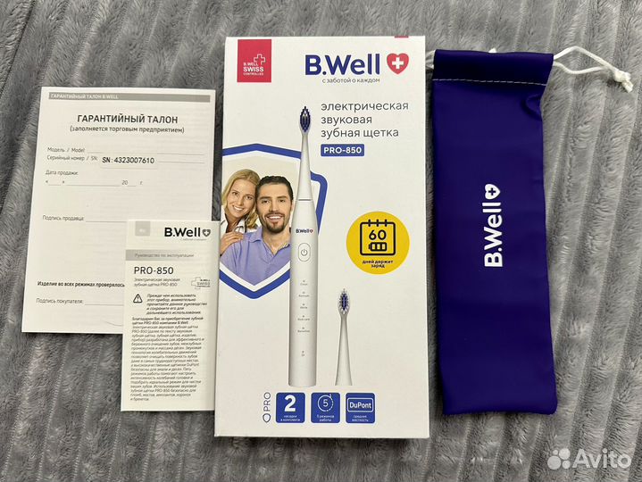 Электрическая зубная щетка B.Well