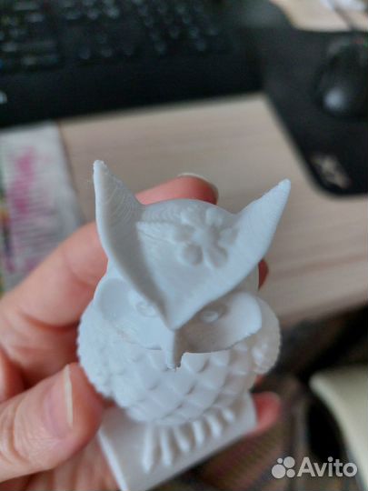 Фигурка игрушка сова из пластика