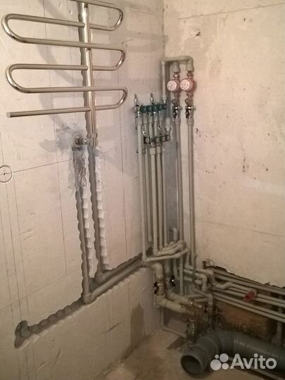 Разводка замена труб