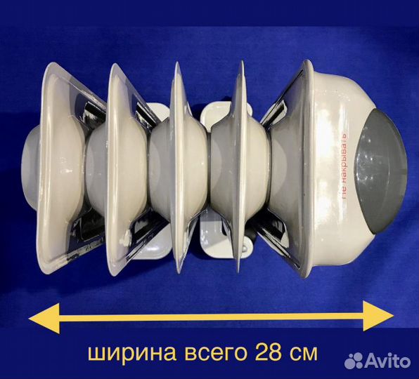 Компактный Масляный радиатор 1000 Вт 55х28 см