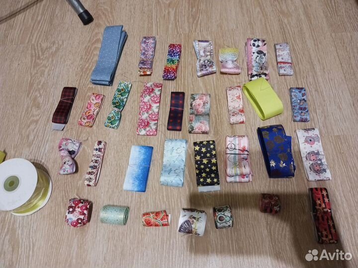 Ленты, кабашоны для создания бантиков