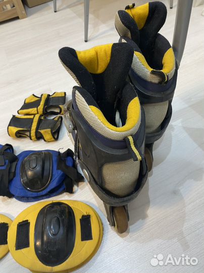 Ролики мужские,с защитным комплектом