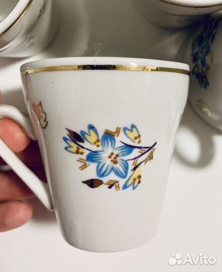 Кофейный сервиз полонский фарфоровый завод СССР