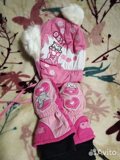 Комплекты шапки с крагами Размеры 50, 52, 54-56