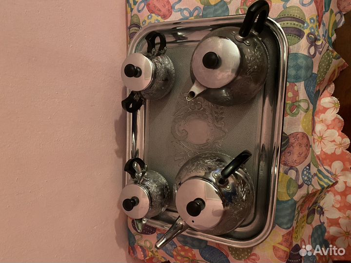 Мельхиоровый набор посуды