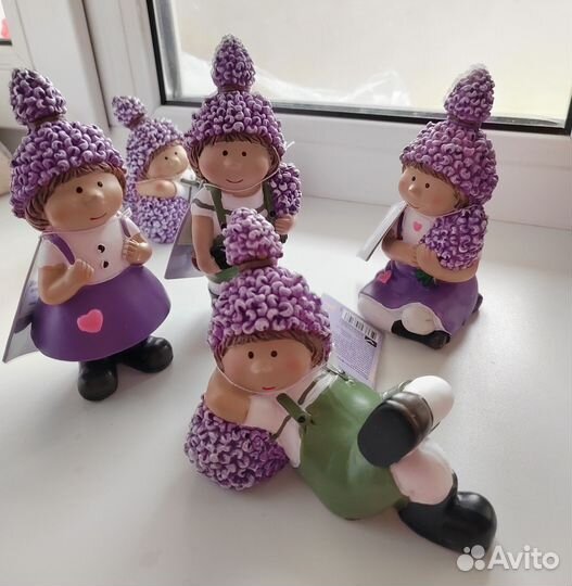 Фигурки интерьерные лаванда, новые