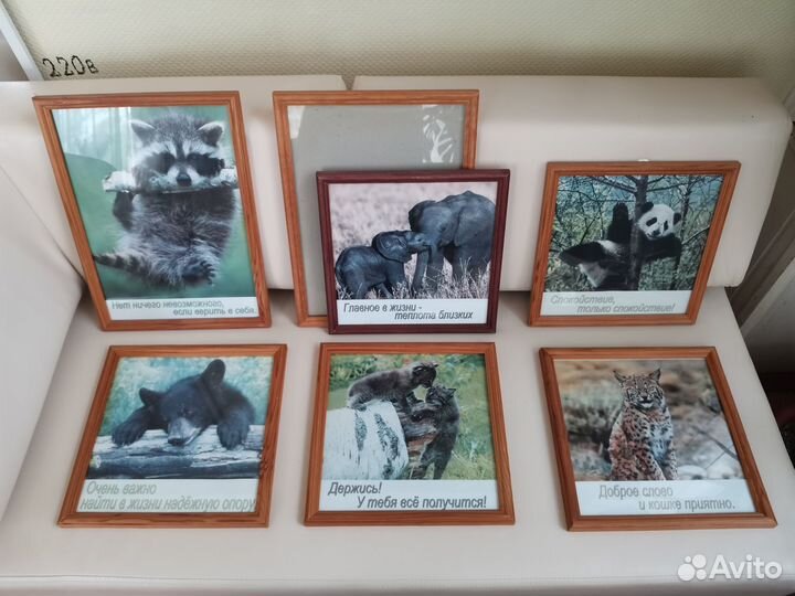 Рамки со стеклом, дерево 25х25 и 25х35