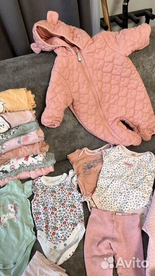 Вещи пакетом для девочки 0-3-6 месяцев