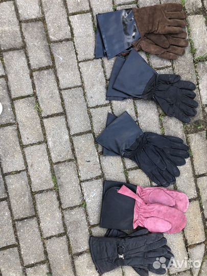 Краги мотоциклетные СССР кожанные