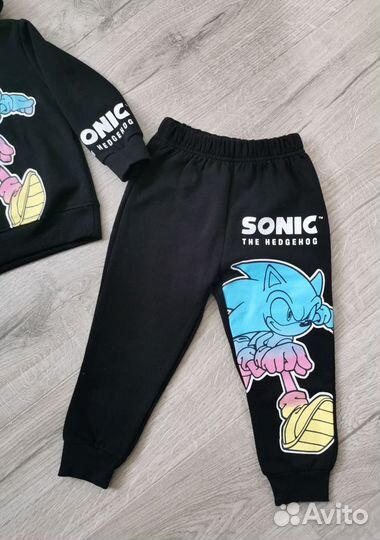 Костюм на флисе sonic primark новый