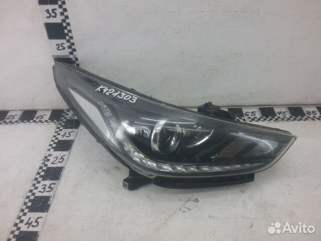 Фара правая Hyundai Solaris 2 линза галоген с дхо