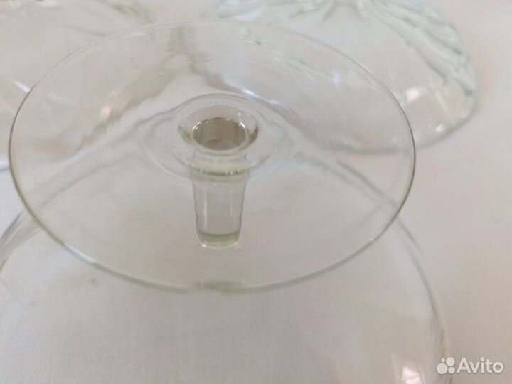 Вазы для фруктов, стекло, винтаж