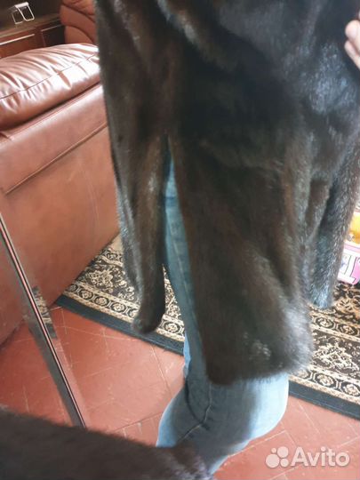 Шуба норковая с капюшоном 44 46