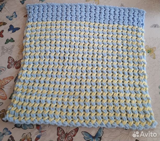 Плед детский вязаный ручная работа