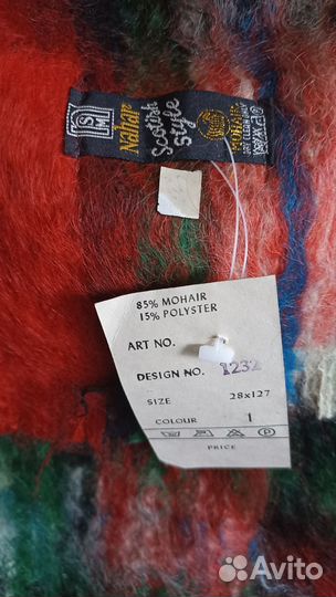 Новый мохеровый шарф из 90-х