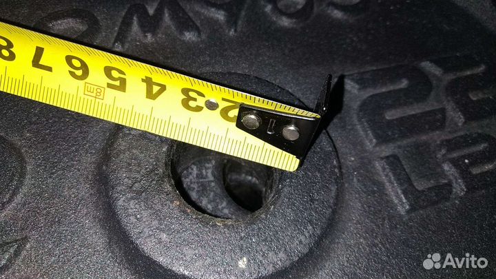 Чугунный диск блины для штанги и штанга