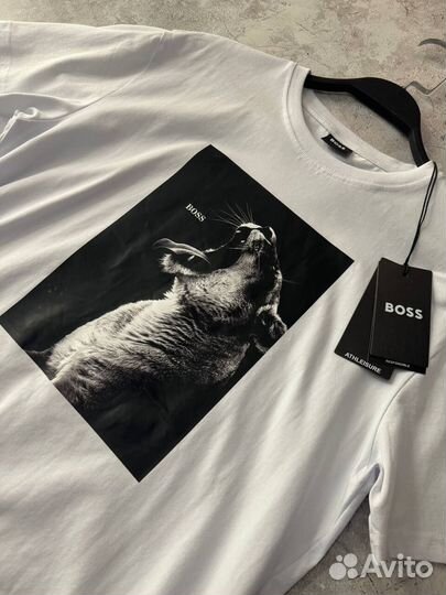 Футболка Hugo Boss с пантерой мужская