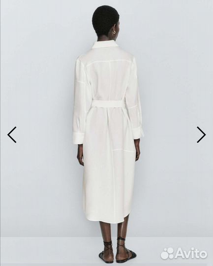 Платье рубашка Маssimo dutti. Лён