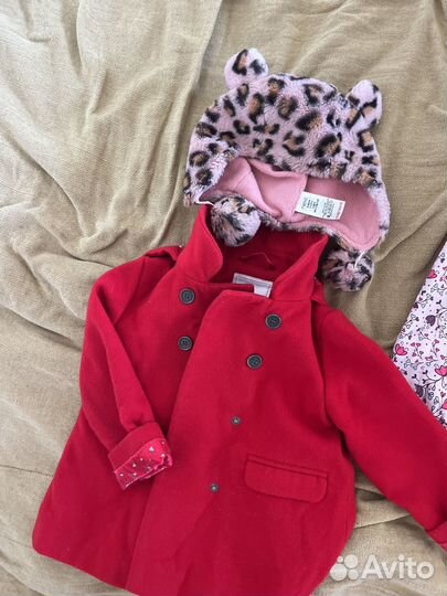Next пальто и шапка