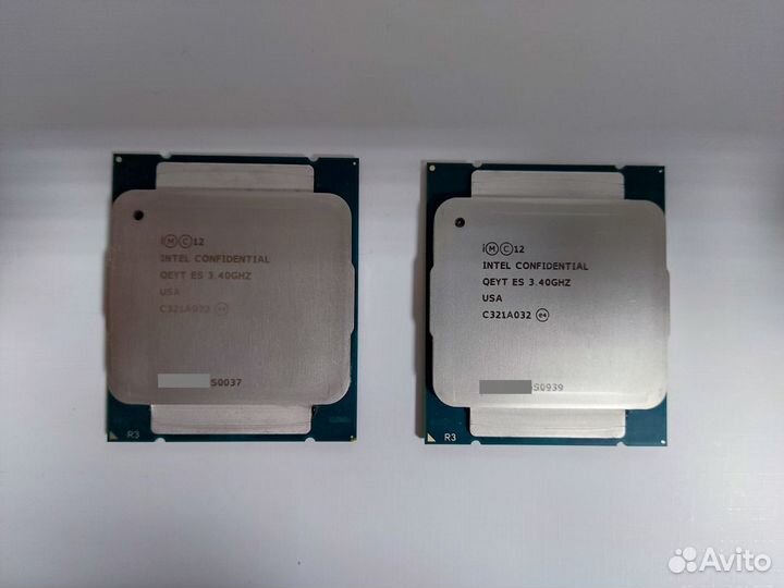 Лот (x2) Intel Xeon E5 2637 V3 ES qeyt 3.4GHz 20MB