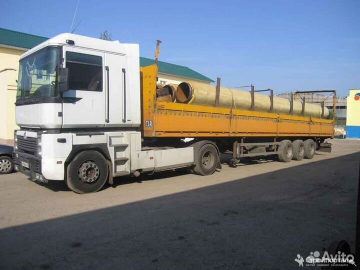 Длинномер открытый и фура с тентом