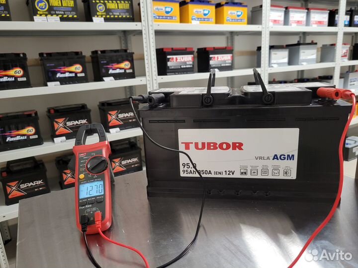 Аккумулятор tubor AGM 95Ah о.п. 850A L5 353x175x19