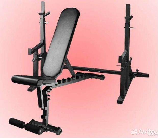 Скамья под жим пресс Стойки со страховкой комплект