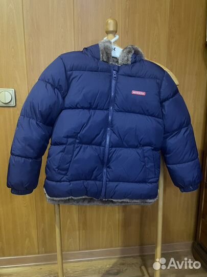 Детская зимняя куртка 120 с мехом