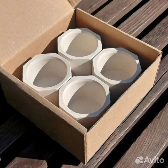 Гипсовый подсвечник