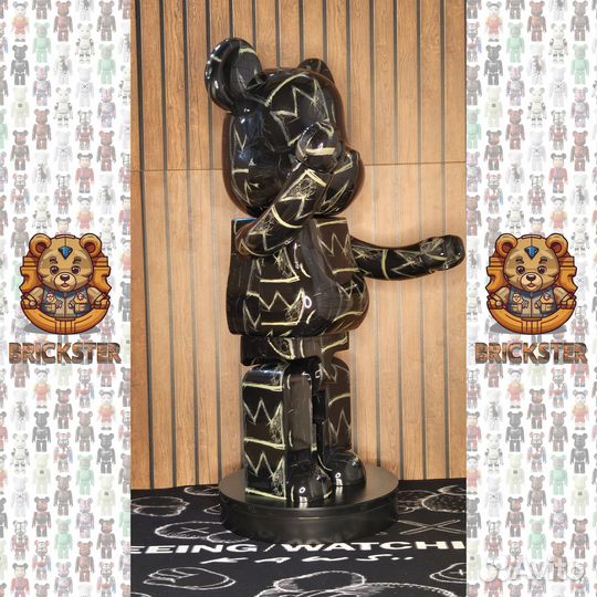 Bearbrick Jean-Michel Basquiat Crown 1000% 70см