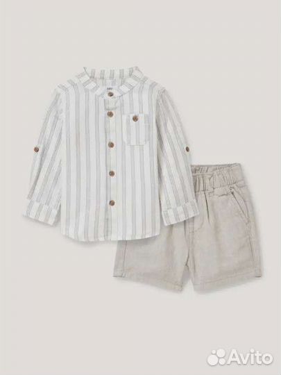 Новое C&A Комплект Рубашка+шорты 68/80/92/98
