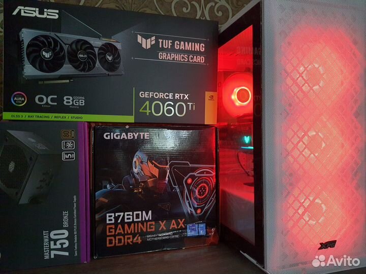 Мощный Пк RTX4060Ti TUF Gaming+ Core i5 13400F