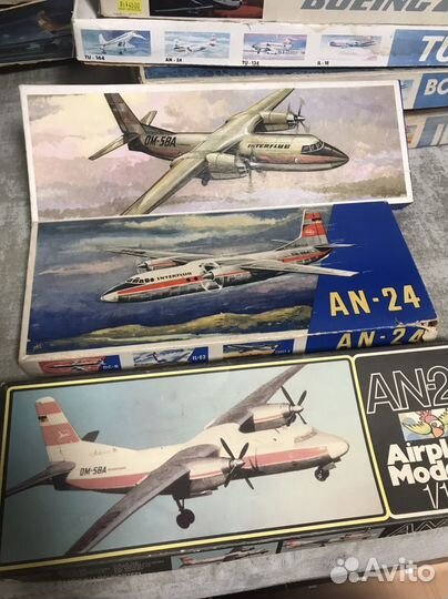 Сборные модели самолетов (коробки Пластикарт)