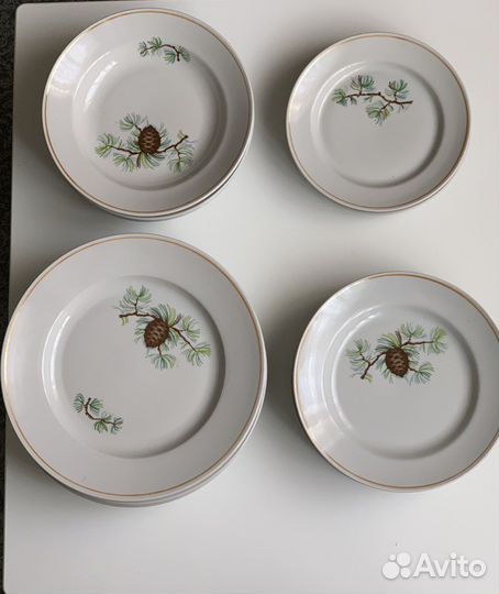 Набор столовой посуды Шишки СССР