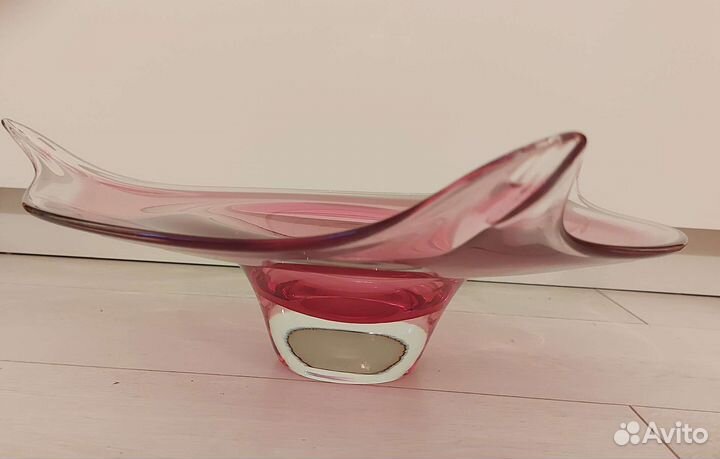 Ваза Господка Богемия, фруктовница тортница