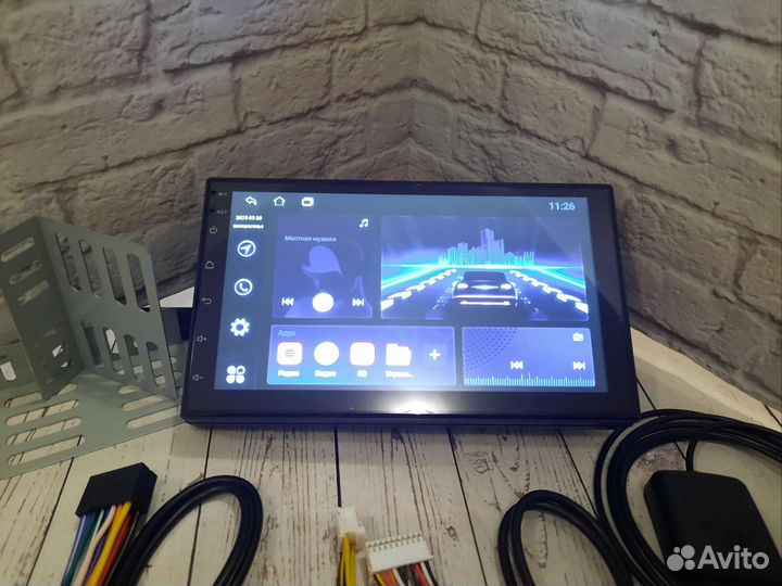 Магнитола 2 din android 10, 7 дюймов с охлаждением