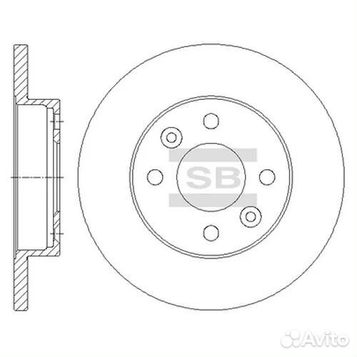 SD3050 диск тормозной передний Renault Logan/S