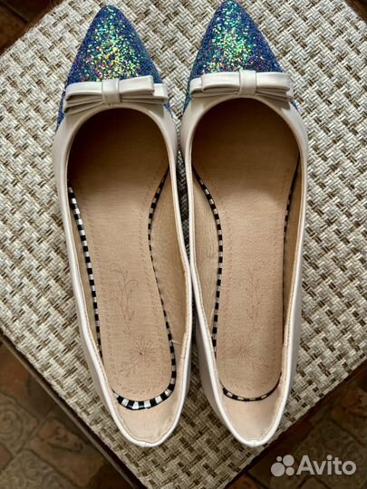 Балетки с блёстками
