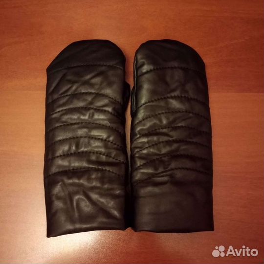 Варежки детские натуральная кожа