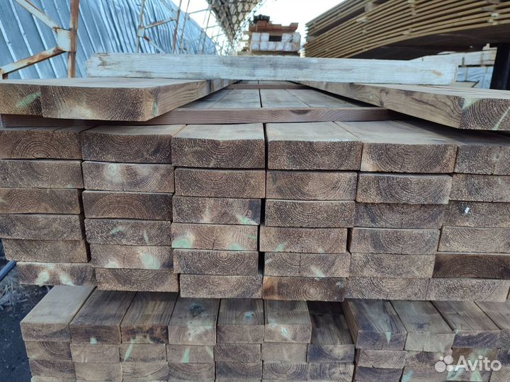 Строганная доска импрегнированная 45х145х6000мм ав