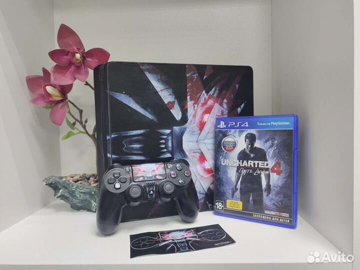 Sony PS4 Slim 500гб + Uncharted 4