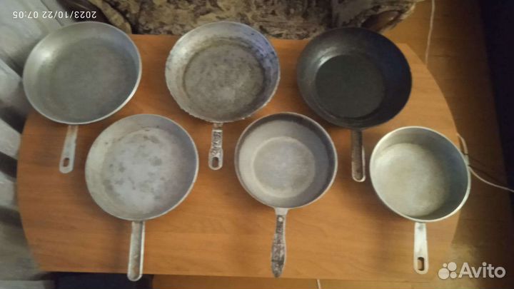 Сковородки советские СССР. Чугунные сковородки